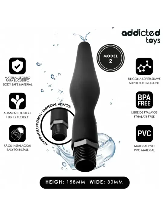 Addicted Toys - Pulitore Anale Con Adattatore Universale Modello 2 - Addicted Toys - Piacere Anale | erosidea.com