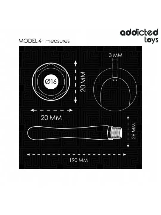 Addicted Toys - Pulitore Anale Con Adattatore Universale Modello 4 - Addicted Toys - Piacere Anale | erosidea.com
