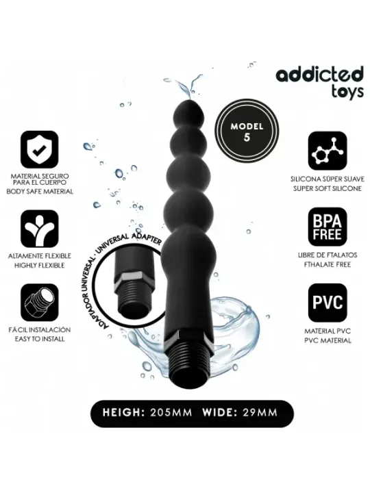Addicted Toys - Pulitore Anale Con Adattatore Universale Modello 5 - Addicted Toys - Piacere Anale | erosidea.com