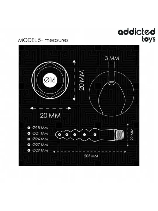 Addicted Toys - Pulitore Anale Con Adattatore Universale Modello 5 - Addicted Toys - Piacere Anale | erosidea.com