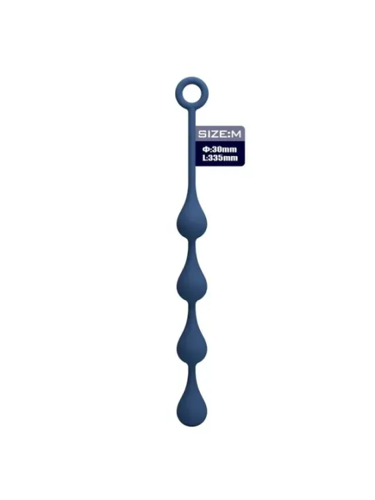 Mr Play - Perle Anali In Silicone Blu Taglia M 33 Cm - MR PLAY - Piacere Anale | erosidea.com