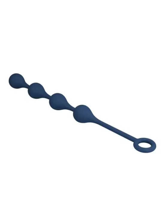 Mr Play - Perle Anali In Silicone Blu Taglia M 33 Cm - MR PLAY - Piacere Anale | erosidea.com
