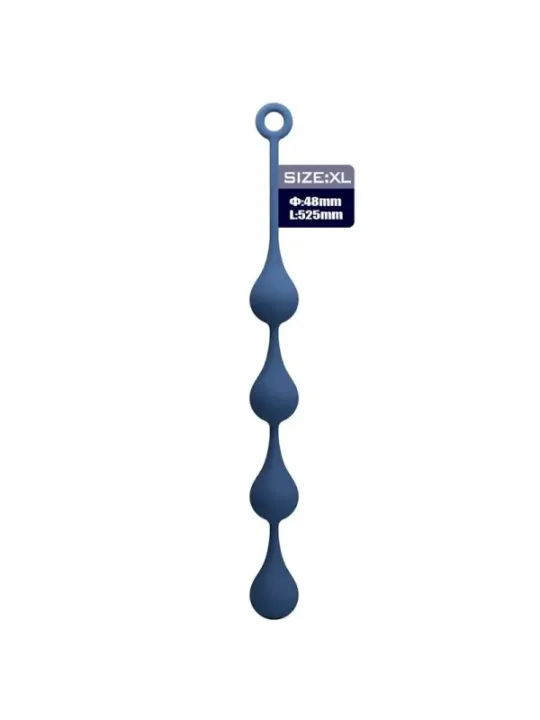 Mr Play - Perle Anali In Silicone Blu Taglia Xl 525 Cm - MR PLAY - Piacere Anale | erosidea.com