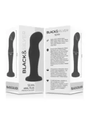 Black&Silver - Sean Plug Anale Premium In Silicone Nero - BLACK&SILVER - Plug e Catene Anali | erosidea.com