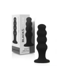 Black&Silver - Plug Anale In Silicone Scott Premium Nero - BLACK&SILVER - Plug e Catene Anali | erosidea.com