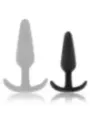 Black&Silver - Plug Anale In Silicone Hansel Con Maniglia Piccolo - BLACK&SILVER - Plug e Catene Anali | erosidea.com