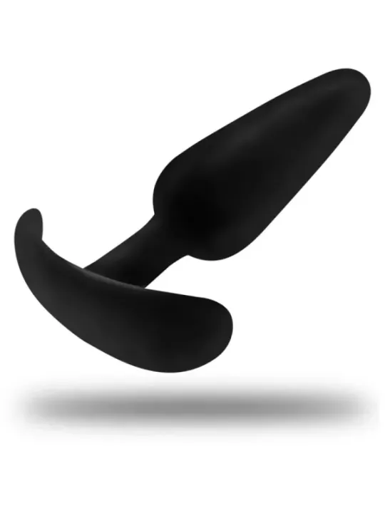 Black&Silver - Plug Anale In Silicone Hansel Con Maniglia Piccolo - BLACK&SILVER - Plug e Catene Anali | erosidea.com