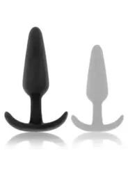 Black&Silver - Plug Anale In Silicone Kael Con Manico Medio - BLACK&SILVER - Plug e Catene Anali | erosidea.com