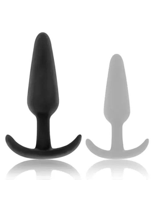 Black&Silver - Plug Anale In Silicone Kael Con Manico Medio - BLACK&SILVER - Plug e Catene Anali | erosidea.com