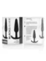 Black&Silver - Plug Anale In Silicone Kael Con Manico Medio - BLACK&SILVER - Plug e Catene Anali | erosidea.com