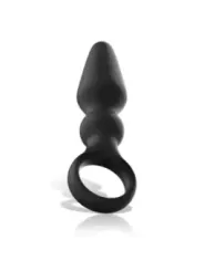Black&Silver - Potente Plug Anale In Silicone Ozzy - BLACK&SILVER - Plug e Catene Anali | erosidea.com
