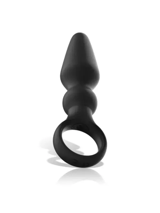 Black&Silver - Potente Plug Anale In Silicone Ozzy - BLACK&SILVER - Plug e Catene Anali | erosidea.com
