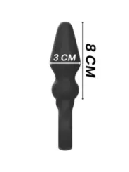 Black&Silver - Potente Plug Anale In Silicone Ozzy - BLACK&SILVER - Plug e Catene Anali | erosidea.com