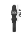 Black&Silver - Potente Plug Anale In Silicone Ozzy - BLACK&SILVER - Plug e Catene Anali | erosidea.com