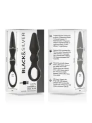 Black&Silver - Potente Plug Anale In Silicone Ozzy - BLACK&SILVER - Plug e Catene Anali | erosidea.com