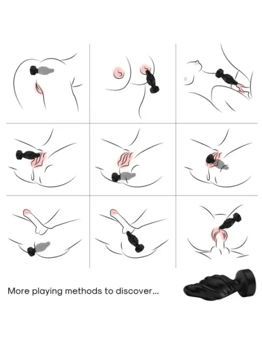 Armony - Vibratore E Plug Anale Telecomando Nero - ARMONY ANAL - Plug e Catene Anali | erosidea.com