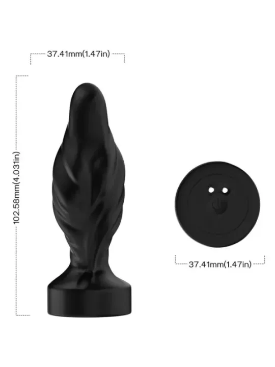 Armony - Vibratore E Plug Anale Telecomando Nero - ARMONY ANAL - Plug e Catene Anali | erosidea.com