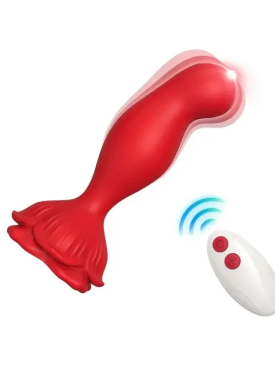 Armony - Vibratore Rosa E Telecomando Plug Anale Rosso - ARMONY ANAL - Plug e Catene Anali | erosidea.com