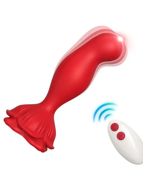 Armony - Vibratore Rosa E Telecomando Plug Anale Rosso - ARMONY ANAL - Plug e Catene Anali | erosidea.com