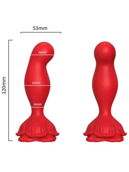 Armony - Vibratore Rosa E Telecomando Plug Anale Rosso - ARMONY ANAL - Plug e Catene Anali | erosidea.com