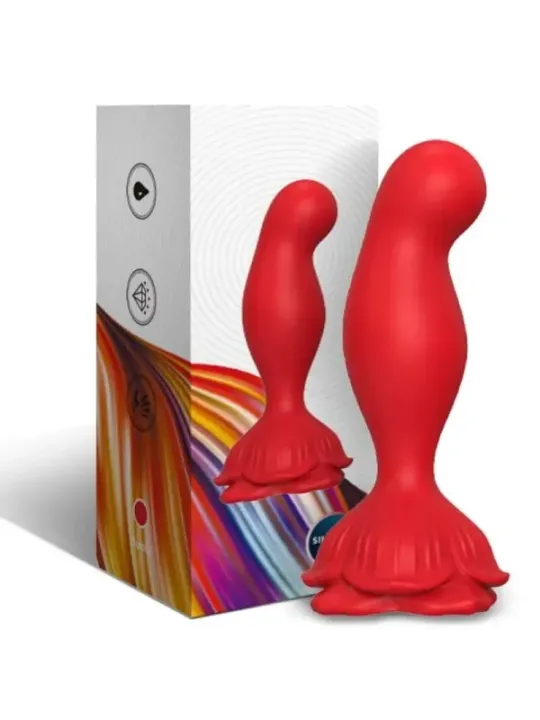 Armony - Vibratore Rosa E Telecomando Plug Anale Rosso - ARMONY ANAL - Plug e Catene Anali | erosidea.com