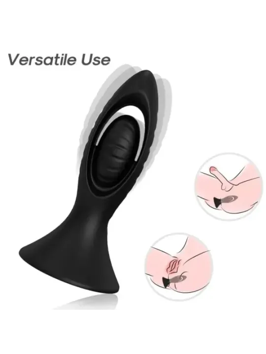 Armony - Vibratore E Plug Anale In Silicone Nero - ARMONY ANAL - Plug e Catene Anali | erosidea.com