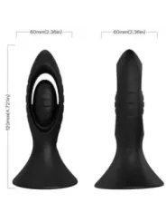 Armony - Vibratore E Plug Anale In Silicone Nero - ARMONY ANAL - Plug e Catene Anali | erosidea.com