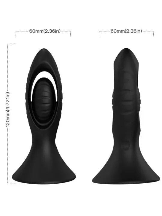 Armony - Vibratore E Plug Anale In Silicone Nero - ARMONY ANAL - Plug e Catene Anali | erosidea.com