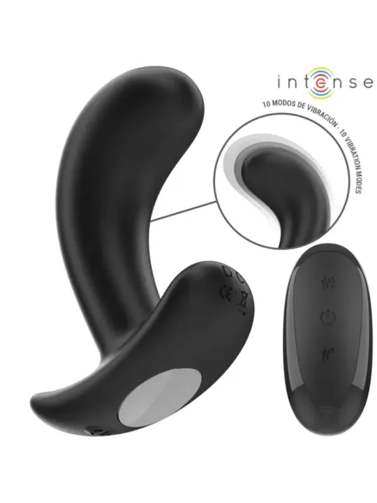 Intense - Chandler Anal Plug 10 Vibrazioni Nero Telecomando - INTENSE ANAL TOYS - Plug e Catene Anali | erosidea.com