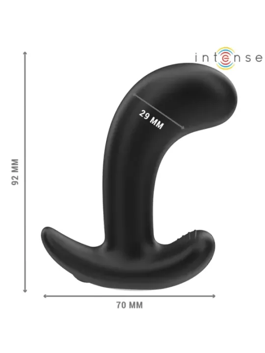 Intense - Chandler Anal Plug 10 Vibrazioni Nero Telecomando - INTENSE ANAL TOYS - Plug e Catene Anali | erosidea.com