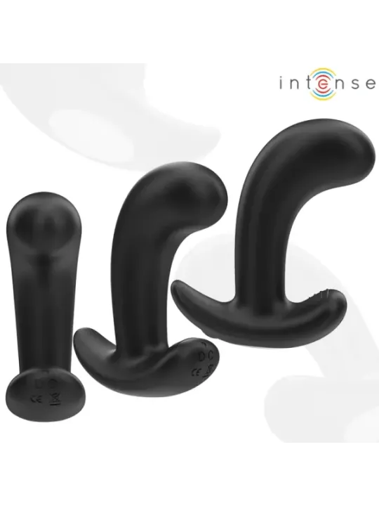 Intense - Chandler Anal Plug 10 Vibrazioni Nero Telecomando - INTENSE ANAL TOYS - Plug e Catene Anali | erosidea.com