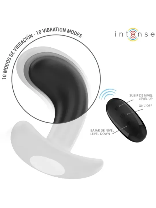 Intense - Chandler Anal Plug 10 Vibrazioni Nero Telecomando - INTENSE ANAL TOYS - Plug e Catene Anali | erosidea.com