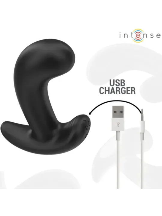 Intense - Chandler Anal Plug 10 Vibrazioni Nero Telecomando - INTENSE ANAL TOYS - Plug e Catene Anali | erosidea.com