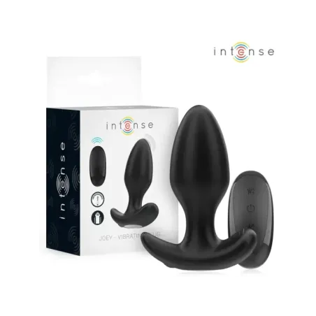 Intense - Joey Anal Plug 10 Vibrazioni Nero Telecomando - INTENSE ANAL TOYS - Plug e Catene Anali | erosidea.com