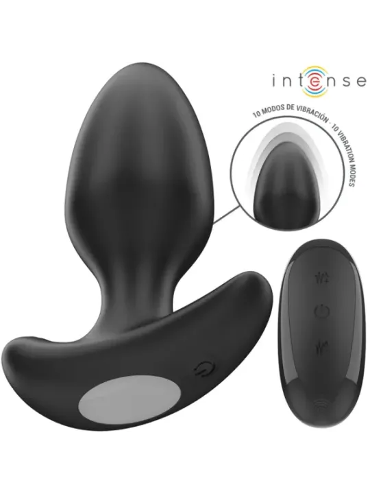Intense - Joey Anal Plug 10 Vibrazioni Nero Telecomando - INTENSE ANAL TOYS - Plug e Catene Anali | erosidea.com