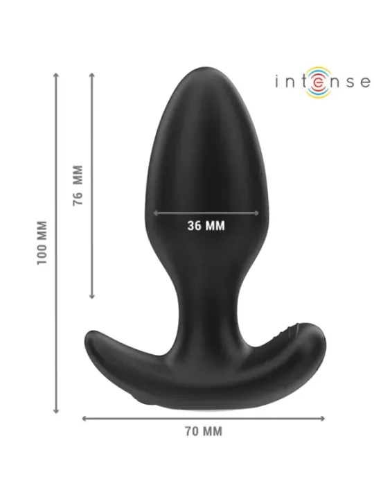 Intense - Joey Anal Plug 10 Vibrazioni Nero Telecomando - INTENSE ANAL TOYS - Plug e Catene Anali | erosidea.com