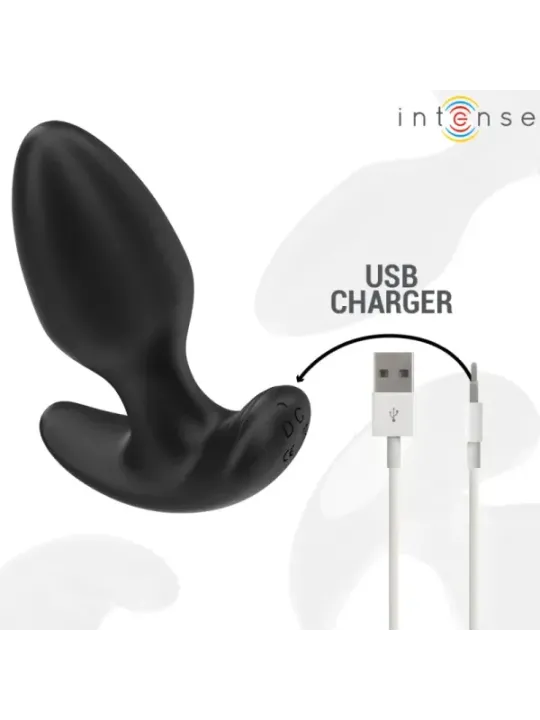 Intense - Joey Anal Plug 10 Vibrazioni Nero Telecomando - INTENSE ANAL TOYS - Plug e Catene Anali | erosidea.com