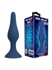 Mr Play - Plug Anale Conico In Silicone Blu Xl - MR PLAY - Plug e Catene Anali | erosidea.com