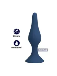 Mr Play - Plug Anale Conico In Silicone Blu Xl - MR PLAY - Plug e Catene Anali | erosidea.com