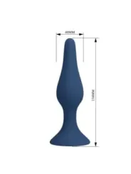 Mr Play - Plug Anale Conico In Silicone Blu Xl - MR PLAY - Plug e Catene Anali | erosidea.com