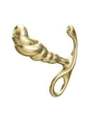 Pretty Love - Massaggiatore Prostatico In Lega Di Zinco Jack Colore Oro - ANAL TOYS - Plug e Catene Anali | erosidea.com