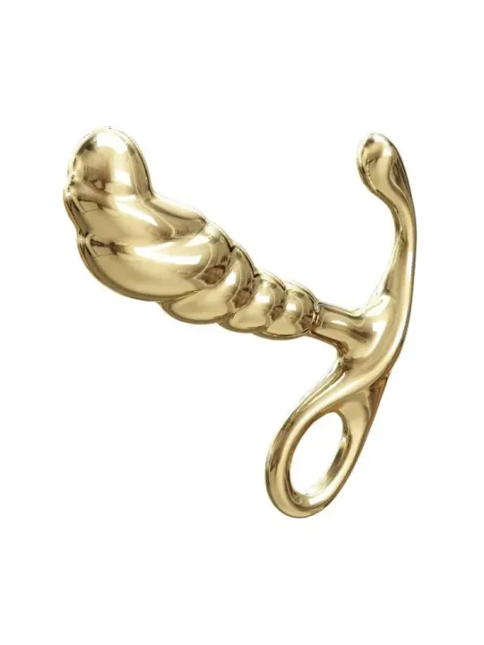 Pretty Love - Massaggiatore Prostatico In Lega Di Zinco Jack Colore Oro - ANAL TOYS - Plug e Catene Anali | erosidea.com