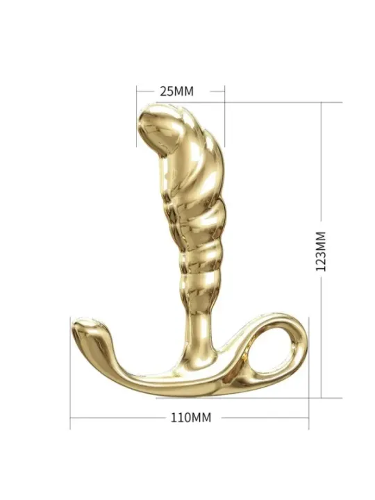 Pretty Love - Massaggiatore Prostatico In Lega Di Zinco Jack Colore Oro - ANAL TOYS - Plug e Catene Anali | erosidea.com