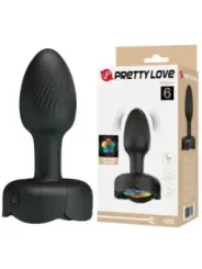 Pretty Love - Plug Anale Vibrante Ricaricabile Con 10 Modalit€ Nero - ANAL TOYS - Plug e Catene Anali | erosidea.com