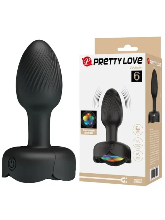 Pretty Love - Plug Anale Vibrante Ricaricabile Con 10 Modalit€ Nero - ANAL TOYS - Plug e Catene Anali | erosidea.com