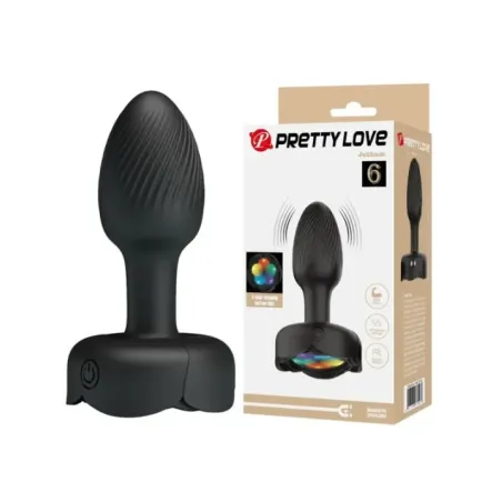 Pretty Love - Plug Anale Vibrante Ricaricabile Con 10 Modalit€ Nero - ANAL TOYS - Plug e Catene Anali | erosidea.com