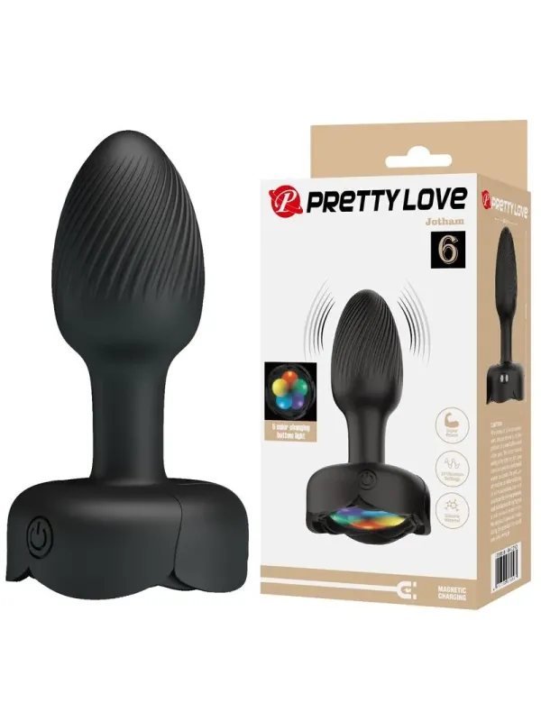 Pretty Love - Plug Anale Vibrante Ricaricabile Con 10 Modalit€ Nero - ANAL TOYS - Plug e Catene Anali | erosidea.com