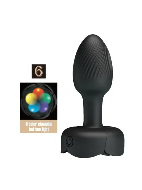 Pretty Love - Plug Anale Vibrante Ricaricabile Con 10 Modalit€ Nero - ANAL TOYS - Plug e Catene Anali | erosidea.com