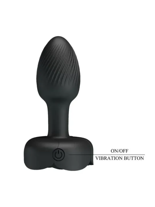 Pretty Love - Plug Anale Vibrante Ricaricabile Con 10 Modalit€ Nero - ANAL TOYS - Plug e Catene Anali | erosidea.com