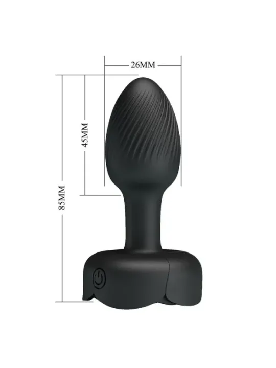 Pretty Love - Plug Anale Vibrante Ricaricabile Con 10 Modalit€ Nero - ANAL TOYS - Plug e Catene Anali | erosidea.com